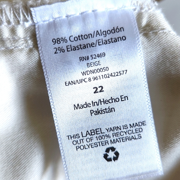 Plus Size White Denim Jean Shorts 22 NWT - Picture 8 of 15